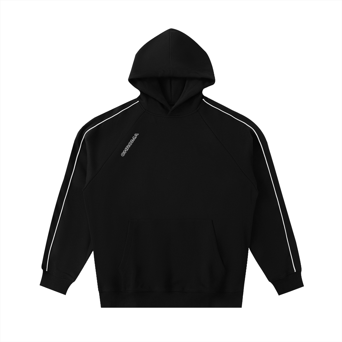 Contrast Piping Hoodie