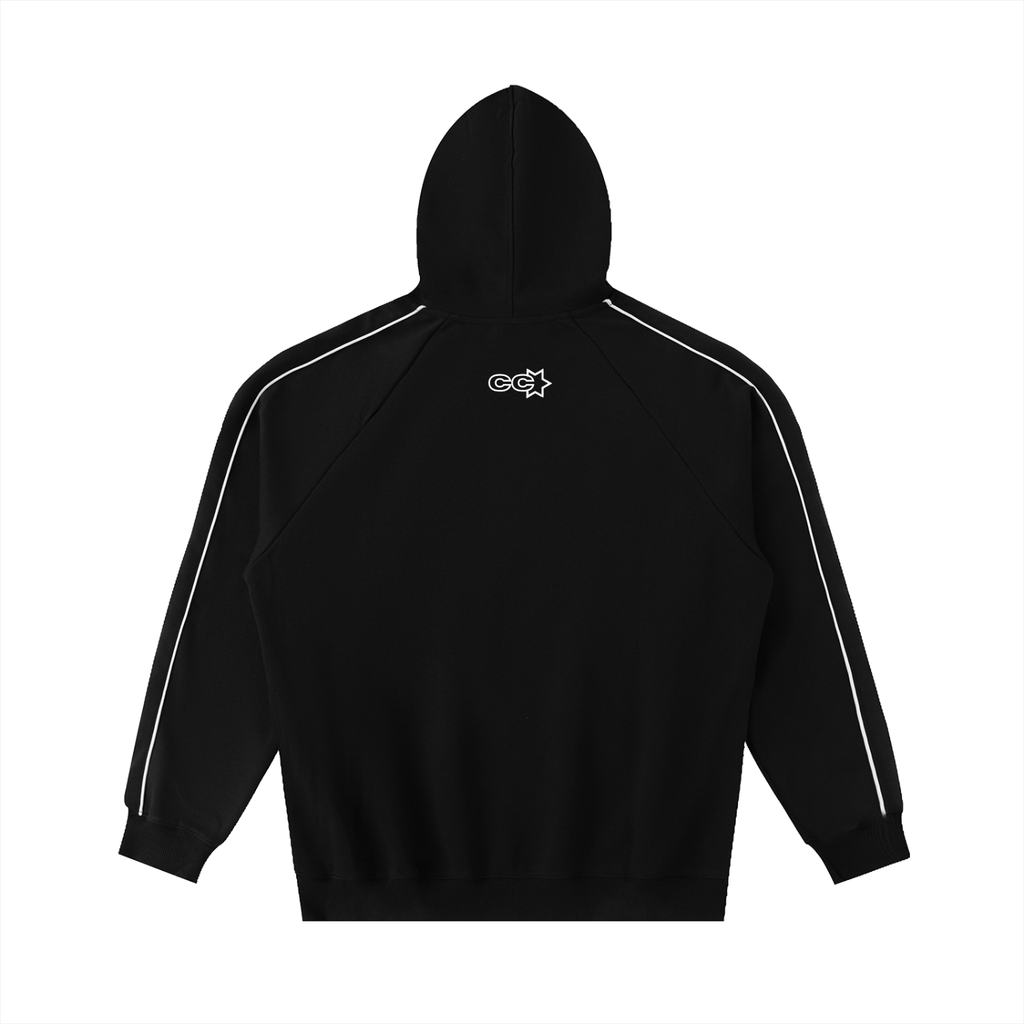 Contrast Piping Hoodie
