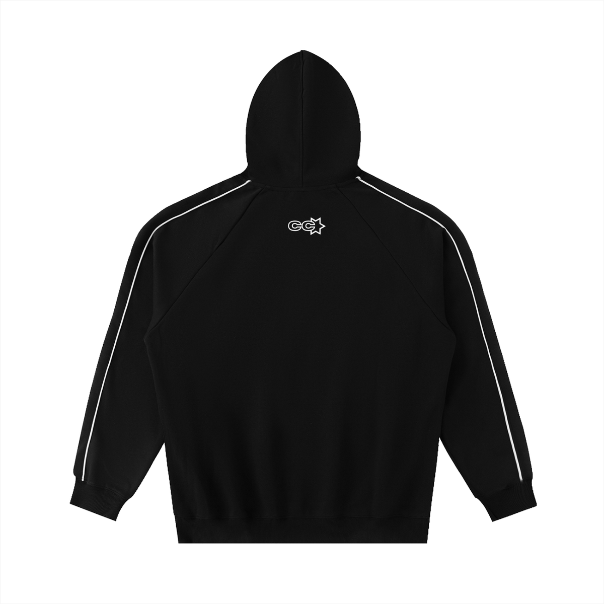 Contrast Piping Hoodie