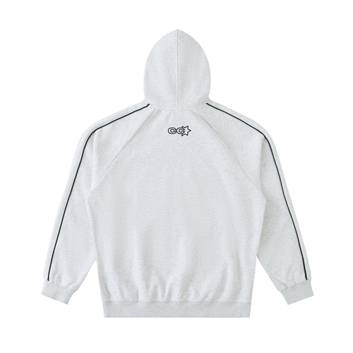 Contrast Piping Hoodie