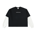 Cropped Double Layered Long-Sleeve Tee