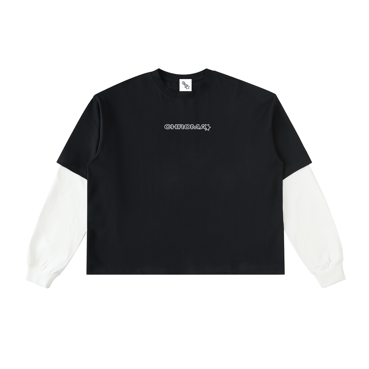 Cropped Double Layered Long-Sleeve Tee